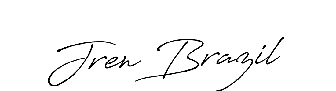 How to make Jren Brazil name signature. Use Antro_Vectra_Bolder style for creating short signs online. This is the latest handwritten sign. Jren Brazil signature style 7 images and pictures png