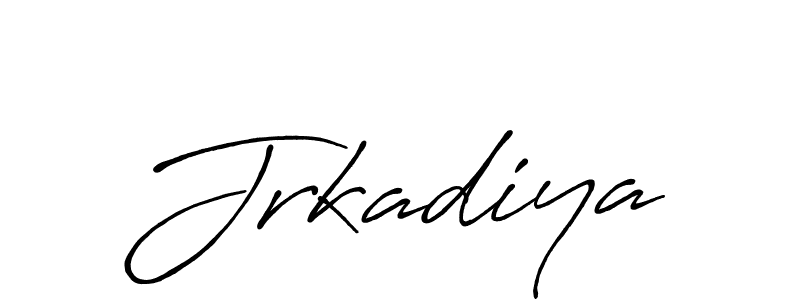 This is the best signature style for the Jrkadiya name. Also you like these signature font (Antro_Vectra_Bolder). Mix name signature. Jrkadiya signature style 7 images and pictures png