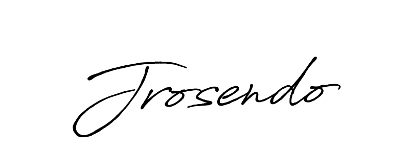 Design your own signature with our free online signature maker. With this signature software, you can create a handwritten (Antro_Vectra_Bolder) signature for name Jrosendo. Jrosendo signature style 7 images and pictures png