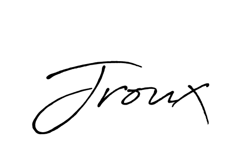Antro_Vectra_Bolder is a professional signature style that is perfect for those who want to add a touch of class to their signature. It is also a great choice for those who want to make their signature more unique. Get Jroux name to fancy signature for free. Jroux signature style 7 images and pictures png