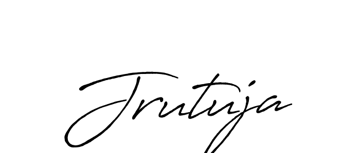 You can use this online signature creator to create a handwritten signature for the name Jrutuja. This is the best online autograph maker. Jrutuja signature style 7 images and pictures png