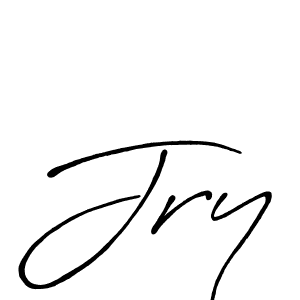 Design your own signature with our free online signature maker. With this signature software, you can create a handwritten (Antro_Vectra_Bolder) signature for name Jry. Jry signature style 7 images and pictures png