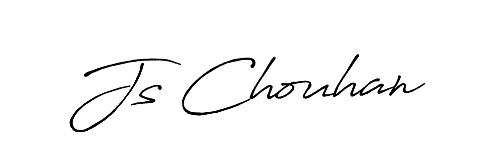 Create a beautiful signature design for name Js Chouhan. With this signature (Antro_Vectra_Bolder) fonts, you can make a handwritten signature for free. Js Chouhan signature style 7 images and pictures png