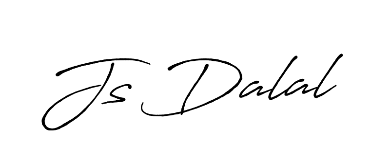 Create a beautiful signature design for name Js Dalal. With this signature (Antro_Vectra_Bolder) fonts, you can make a handwritten signature for free. Js Dalal signature style 7 images and pictures png