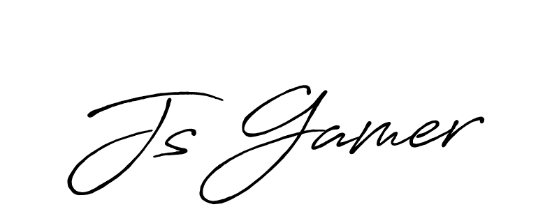 Make a beautiful signature design for name Js Gamer. With this signature (Antro_Vectra_Bolder) style, you can create a handwritten signature for free. Js Gamer signature style 7 images and pictures png