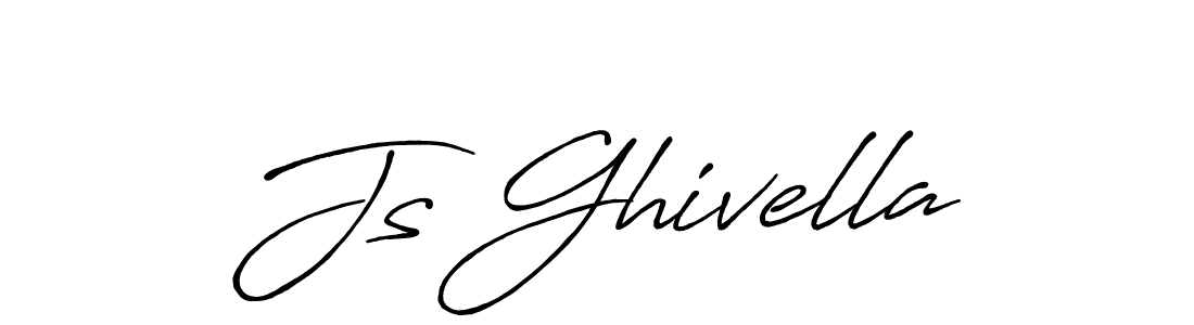Js Ghivella stylish signature style. Best Handwritten Sign (Antro_Vectra_Bolder) for my name. Handwritten Signature Collection Ideas for my name Js Ghivella. Js Ghivella signature style 7 images and pictures png