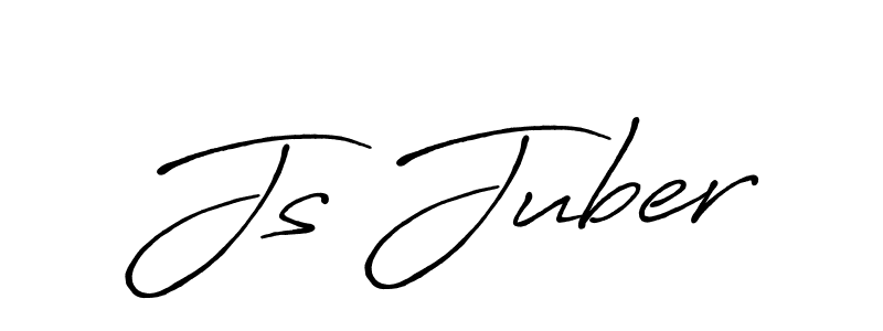 Create a beautiful signature design for name Js Juber. With this signature (Antro_Vectra_Bolder) fonts, you can make a handwritten signature for free. Js Juber signature style 7 images and pictures png