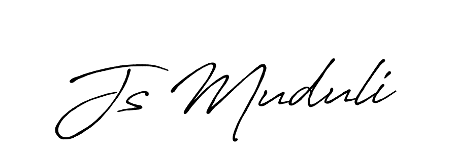 It looks lik you need a new signature style for name Js Muduli. Design unique handwritten (Antro_Vectra_Bolder) signature with our free signature maker in just a few clicks. Js Muduli signature style 7 images and pictures png