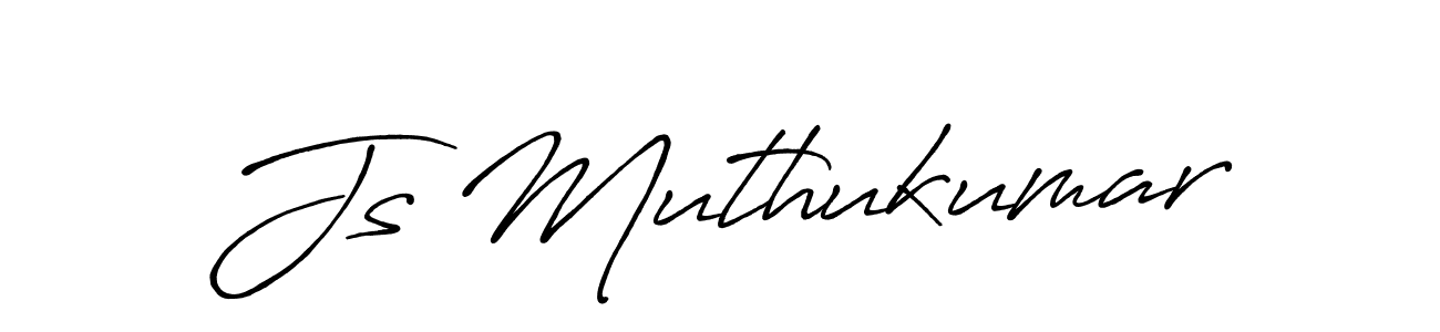 Use a signature maker to create a handwritten signature online. With this signature software, you can design (Antro_Vectra_Bolder) your own signature for name Js Muthukumar. Js Muthukumar signature style 7 images and pictures png