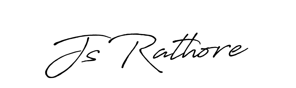 Create a beautiful signature design for name Js Rathore. With this signature (Antro_Vectra_Bolder) fonts, you can make a handwritten signature for free. Js Rathore signature style 7 images and pictures png