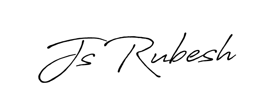 Design your own signature with our free online signature maker. With this signature software, you can create a handwritten (Antro_Vectra_Bolder) signature for name Js Rubesh. Js Rubesh signature style 7 images and pictures png