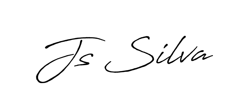 Design your own signature with our free online signature maker. With this signature software, you can create a handwritten (Antro_Vectra_Bolder) signature for name Js Silva. Js Silva signature style 7 images and pictures png
