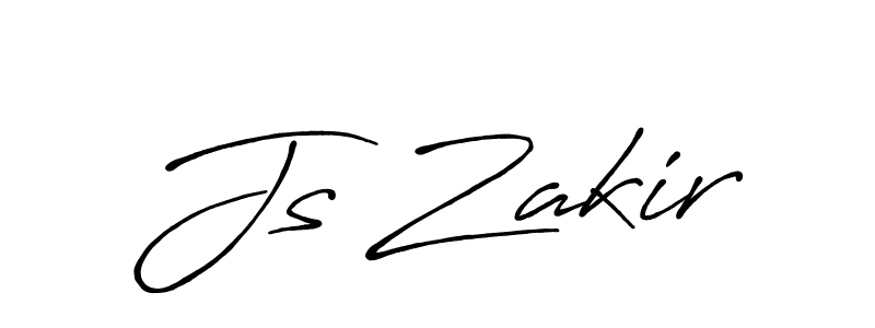 Also we have Js Zakir name is the best signature style. Create professional handwritten signature collection using Antro_Vectra_Bolder autograph style. Js Zakir signature style 7 images and pictures png