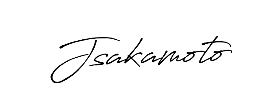 Design your own signature with our free online signature maker. With this signature software, you can create a handwritten (Antro_Vectra_Bolder) signature for name Jsakamoto. Jsakamoto signature style 7 images and pictures png