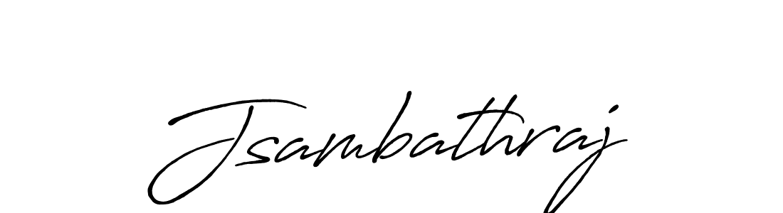 Use a signature maker to create a handwritten signature online. With this signature software, you can design (Antro_Vectra_Bolder) your own signature for name Jsambathraj. Jsambathraj signature style 7 images and pictures png