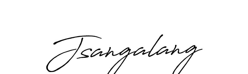 Jsangalang stylish signature style. Best Handwritten Sign (Antro_Vectra_Bolder) for my name. Handwritten Signature Collection Ideas for my name Jsangalang. Jsangalang signature style 7 images and pictures png
