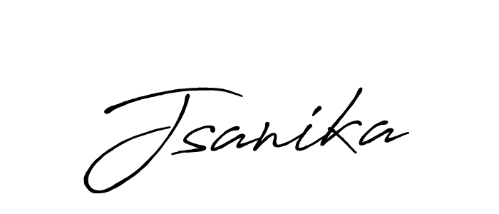 How to make Jsanika signature? Antro_Vectra_Bolder is a professional autograph style. Create handwritten signature for Jsanika name. Jsanika signature style 7 images and pictures png