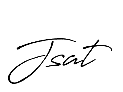 How to make Jsat signature? Antro_Vectra_Bolder is a professional autograph style. Create handwritten signature for Jsat name. Jsat signature style 7 images and pictures png