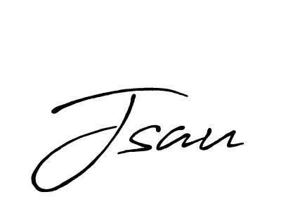 Jsau stylish signature style. Best Handwritten Sign (Antro_Vectra_Bolder) for my name. Handwritten Signature Collection Ideas for my name Jsau. Jsau signature style 7 images and pictures png