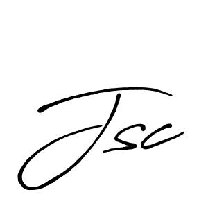 Create a beautiful signature design for name Jsc. With this signature (Antro_Vectra_Bolder) fonts, you can make a handwritten signature for free. Jsc signature style 7 images and pictures png