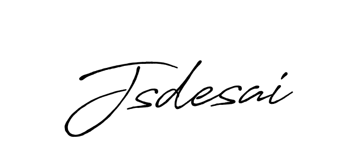Design your own signature with our free online signature maker. With this signature software, you can create a handwritten (Antro_Vectra_Bolder) signature for name Jsdesai. Jsdesai signature style 7 images and pictures png