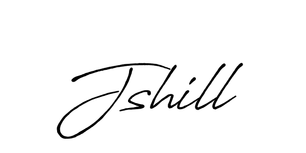 Use a signature maker to create a handwritten signature online. With this signature software, you can design (Antro_Vectra_Bolder) your own signature for name Jshill. Jshill signature style 7 images and pictures png