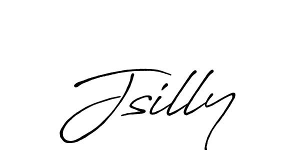 Design your own signature with our free online signature maker. With this signature software, you can create a handwritten (Antro_Vectra_Bolder) signature for name Jsilly. Jsilly signature style 7 images and pictures png
