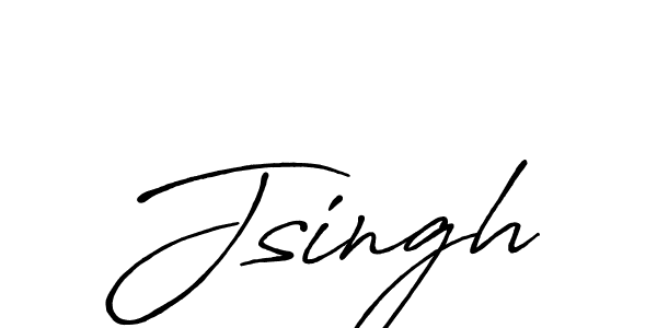 Create a beautiful signature design for name Jsingh. With this signature (Antro_Vectra_Bolder) fonts, you can make a handwritten signature for free. Jsingh signature style 7 images and pictures png