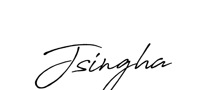 Also we have Jsingha name is the best signature style. Create professional handwritten signature collection using Antro_Vectra_Bolder autograph style. Jsingha signature style 7 images and pictures png