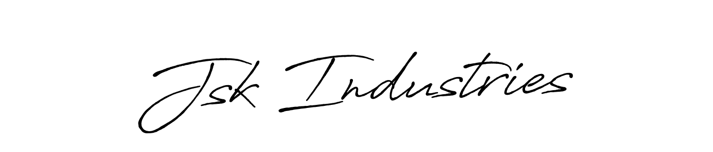 if you are searching for the best signature style for your name Jsk Industries. so please give up your signature search. here we have designed multiple signature styles  using Antro_Vectra_Bolder. Jsk Industries signature style 7 images and pictures png