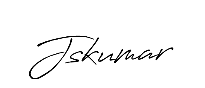 Use a signature maker to create a handwritten signature online. With this signature software, you can design (Antro_Vectra_Bolder) your own signature for name Jskumar. Jskumar signature style 7 images and pictures png