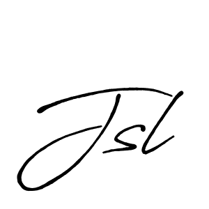 Best and Professional Signature Style for Jsl. Antro_Vectra_Bolder Best Signature Style Collection. Jsl signature style 7 images and pictures png