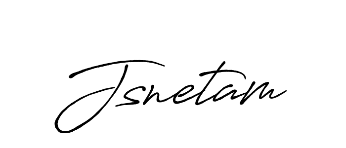 Make a beautiful signature design for name Jsnetam. With this signature (Antro_Vectra_Bolder) style, you can create a handwritten signature for free. Jsnetam signature style 7 images and pictures png