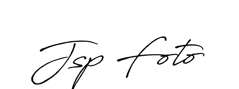 Design your own signature with our free online signature maker. With this signature software, you can create a handwritten (Antro_Vectra_Bolder) signature for name Jsp Foto. Jsp Foto signature style 7 images and pictures png