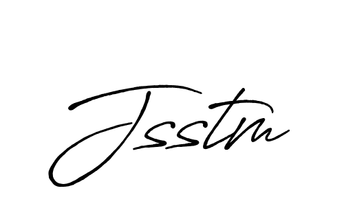 Make a beautiful signature design for name Jsstm. With this signature (Antro_Vectra_Bolder) style, you can create a handwritten signature for free. Jsstm signature style 7 images and pictures png
