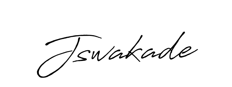 The best way (Antro_Vectra_Bolder) to make a short signature is to pick only two or three words in your name. The name Jswakade include a total of six letters. For converting this name. Jswakade signature style 7 images and pictures png
