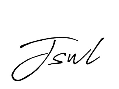 Use a signature maker to create a handwritten signature online. With this signature software, you can design (Antro_Vectra_Bolder) your own signature for name Jswl. Jswl signature style 7 images and pictures png