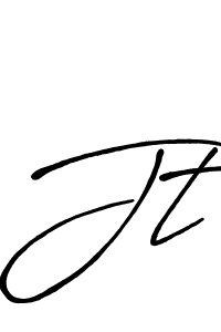 Make a beautiful signature design for name Jt. With this signature (Antro_Vectra_Bolder) style, you can create a handwritten signature for free. Jt signature style 7 images and pictures png