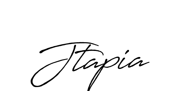 Use a signature maker to create a handwritten signature online. With this signature software, you can design (Antro_Vectra_Bolder) your own signature for name Jtapia. Jtapia signature style 7 images and pictures png