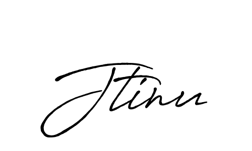 Create a beautiful signature design for name Jtinu. With this signature (Antro_Vectra_Bolder) fonts, you can make a handwritten signature for free. Jtinu signature style 7 images and pictures png