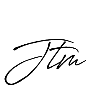 Similarly Antro_Vectra_Bolder is the best handwritten signature design. Signature creator online .You can use it as an online autograph creator for name Jtm. Jtm signature style 7 images and pictures png