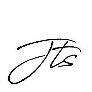 Jts stylish signature style. Best Handwritten Sign (Antro_Vectra_Bolder) for my name. Handwritten Signature Collection Ideas for my name Jts. Jts signature style 7 images and pictures png