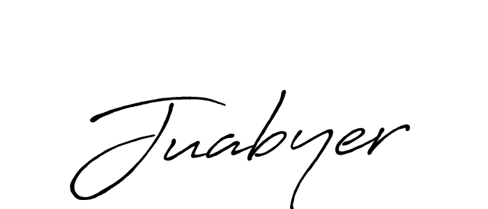 It looks lik you need a new signature style for name Juabyer. Design unique handwritten (Antro_Vectra_Bolder) signature with our free signature maker in just a few clicks. Juabyer signature style 7 images and pictures png