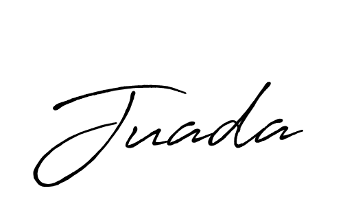 Juada stylish signature style. Best Handwritten Sign (Antro_Vectra_Bolder) for my name. Handwritten Signature Collection Ideas for my name Juada. Juada signature style 7 images and pictures png