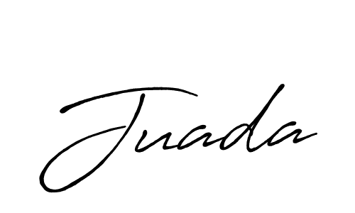 Make a beautiful signature design for name Juada. With this signature (Antro_Vectra_Bolder) style, you can create a handwritten signature for free. Juada signature style 7 images and pictures png
