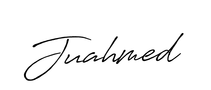 Juahmed stylish signature style. Best Handwritten Sign (Antro_Vectra_Bolder) for my name. Handwritten Signature Collection Ideas for my name Juahmed. Juahmed signature style 7 images and pictures png