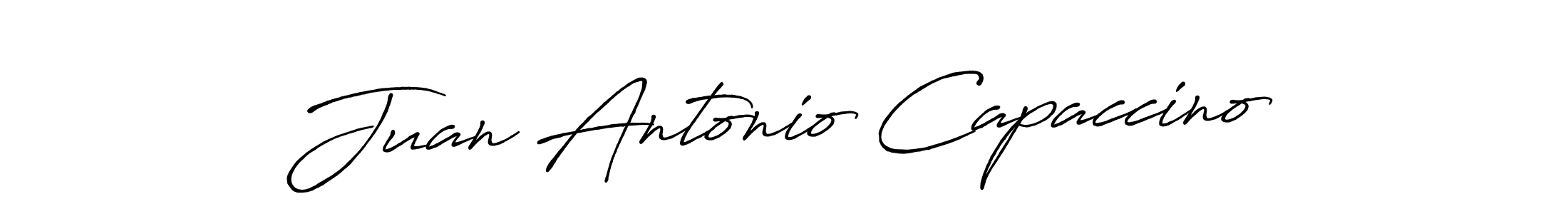 Similarly Antro_Vectra_Bolder is the best handwritten signature design. Signature creator online .You can use it as an online autograph creator for name Juan Antonio Capaccino. Juan Antonio Capaccino signature style 7 images and pictures png