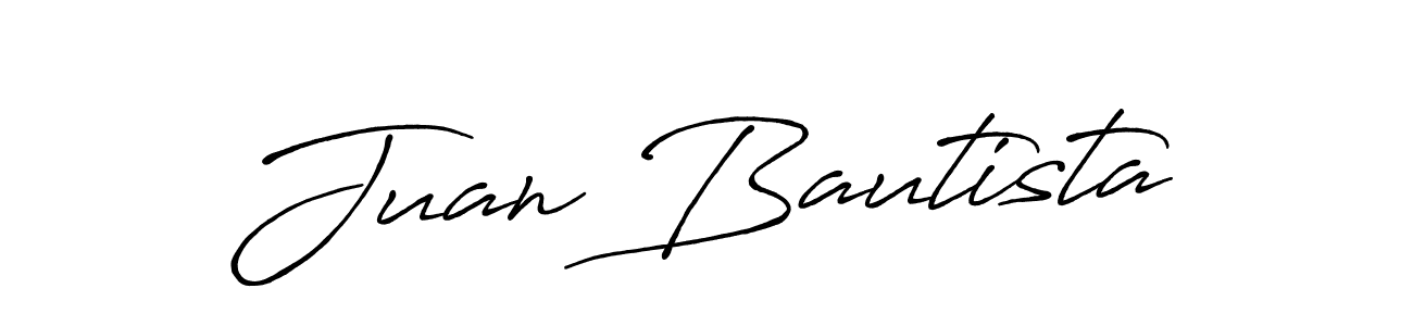 Juan Bautista stylish signature style. Best Handwritten Sign (Antro_Vectra_Bolder) for my name. Handwritten Signature Collection Ideas for my name Juan Bautista. Juan Bautista signature style 7 images and pictures png