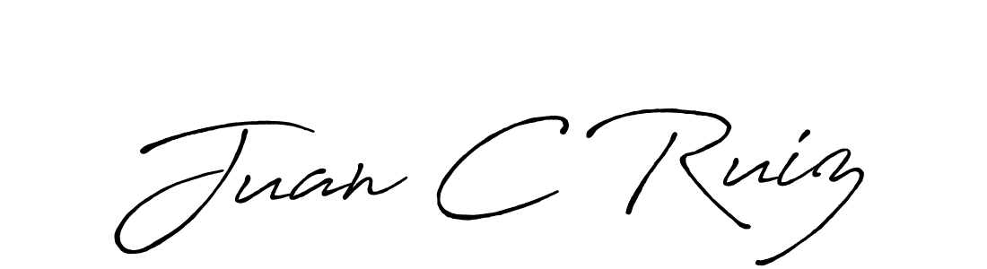 Also You can easily find your signature by using the search form. We will create Juan C Ruiz name handwritten signature images for you free of cost using Antro_Vectra_Bolder sign style. Juan C Ruiz signature style 7 images and pictures png