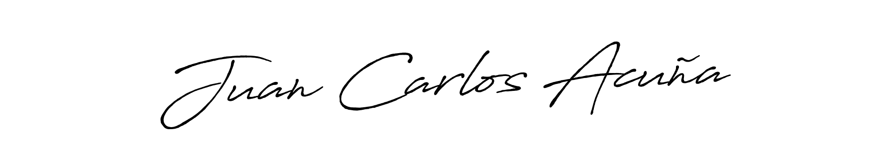 Juan Carlos Acuña stylish signature style. Best Handwritten Sign (Antro_Vectra_Bolder) for my name. Handwritten Signature Collection Ideas for my name Juan Carlos Acuña. Juan Carlos Acuña signature style 7 images and pictures png